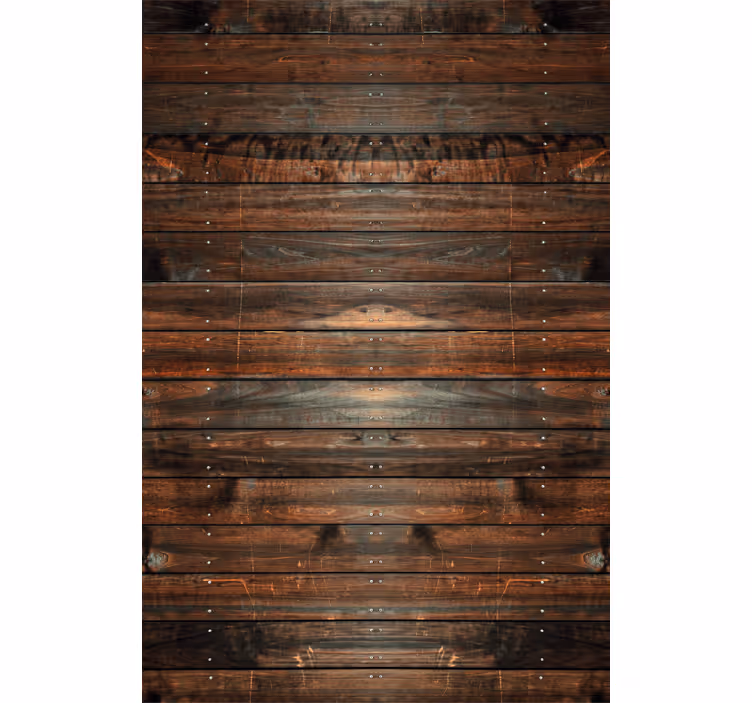 Brown wallpaper wooden dark brown design - TenStickers