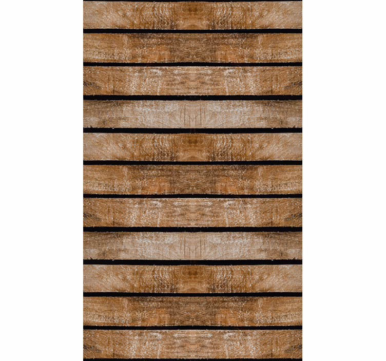 Brown wallpaper wooden pallet design - TenStickers