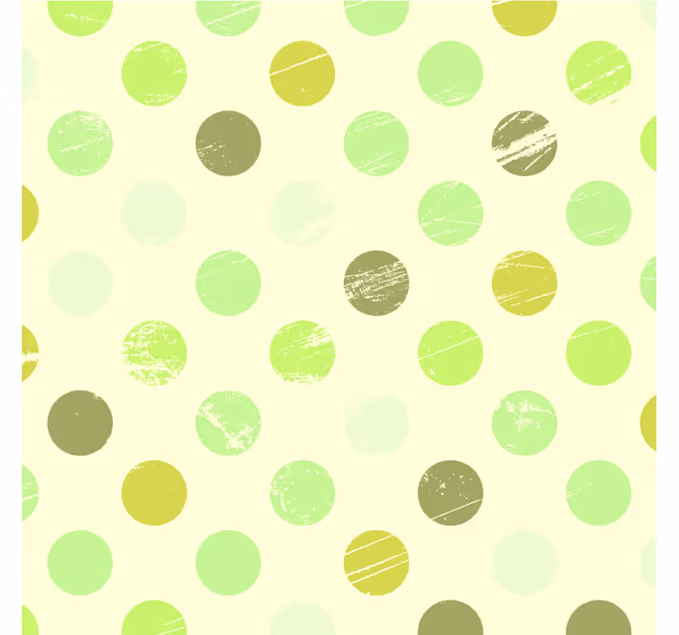 Green wallpaper green shade polka dots design - TenStickers