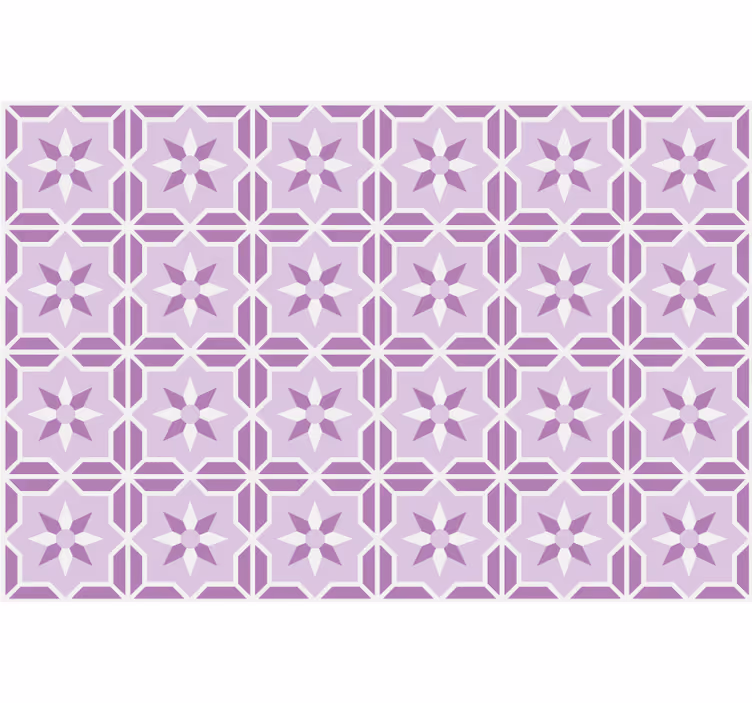Pink wallpaper in mauve geometric pattern - TenStickers