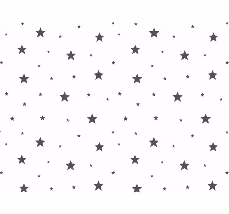 Nursery wallpaper in dark stars and dots - TenStickers