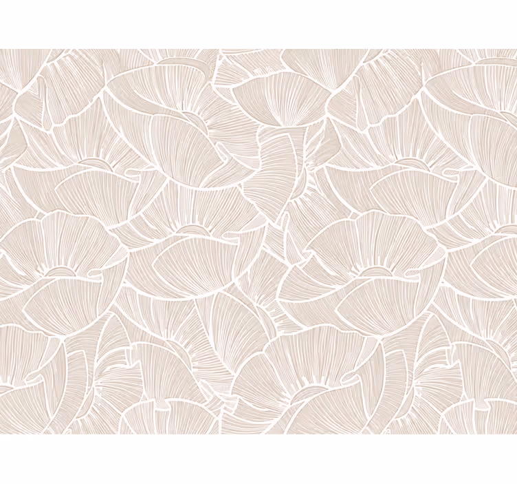 Nursery wallpaper poppy design - TenStickers