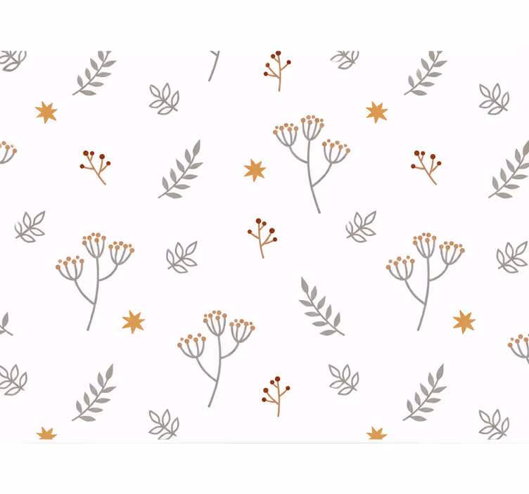 Nursery wallpaper tree branches pattern - TenStickers