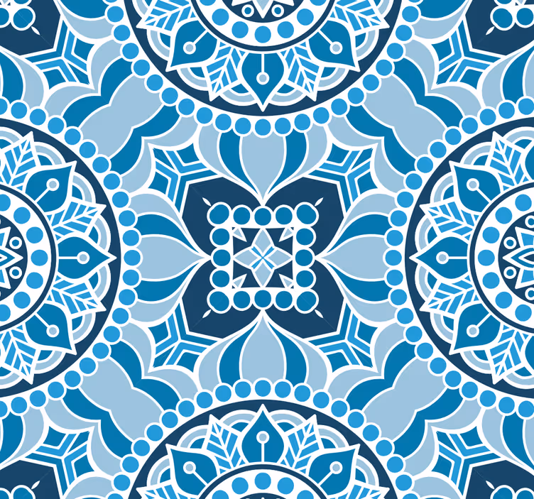 Ornamental Wallpaper Mandala style - TenStickers