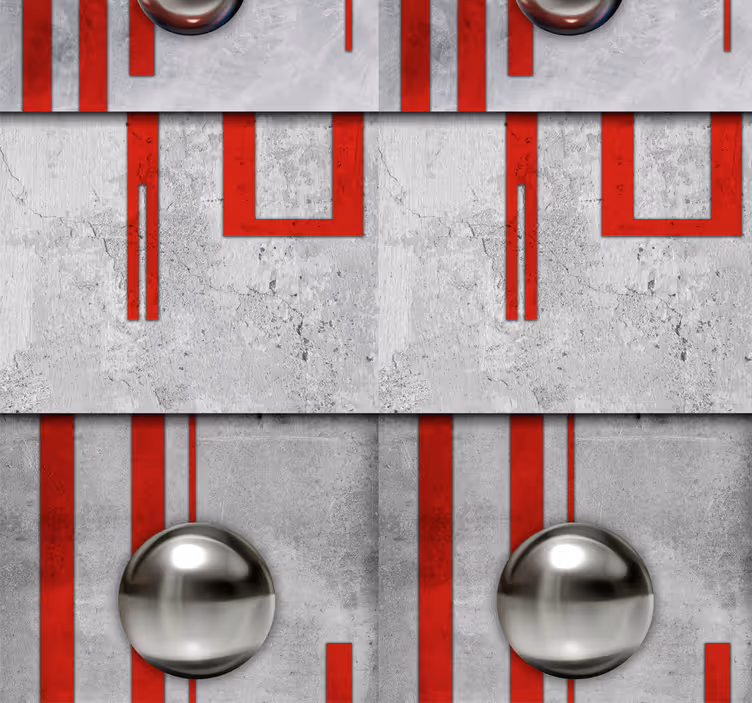 Geometric Spherical Ornaments Abstract wallpaper - TenStickers