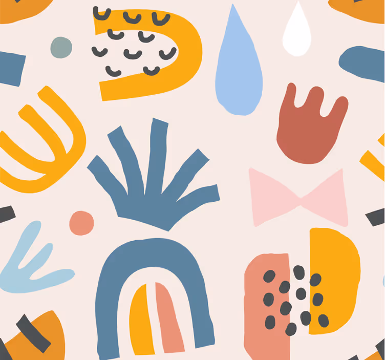 Bohemian Patterns abstract wallpaper - TenStickers
