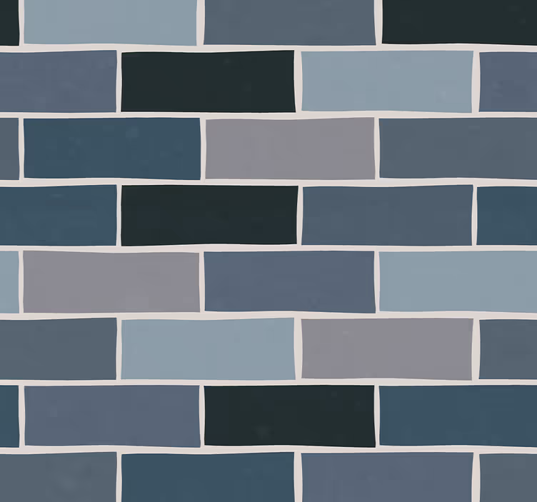 Subway Tile Pattern brick wallpaper - TenStickers