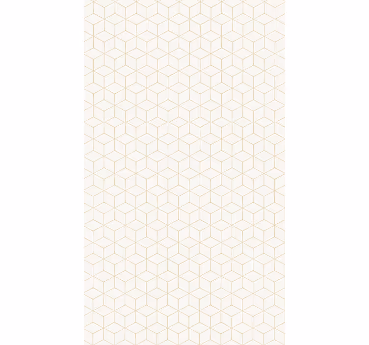 Geometric wallpaper geometric cube design - TenStickers