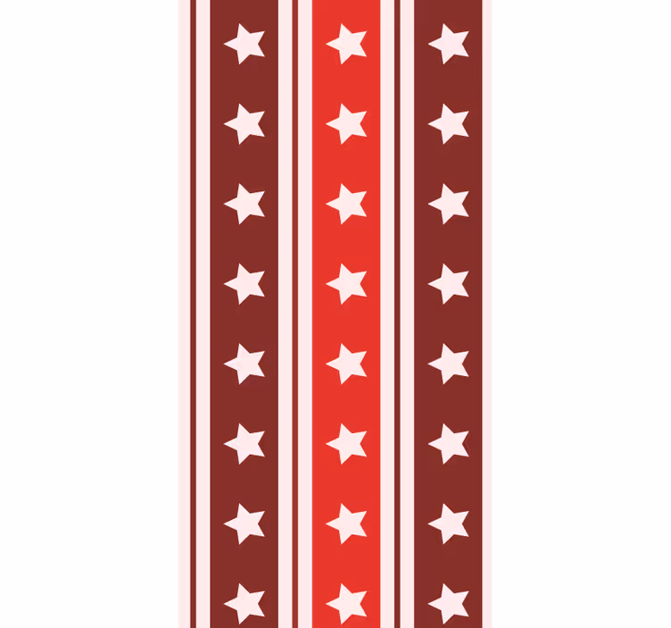 Striped Starry Pattern vertical stripes wallpaper - TenStickers