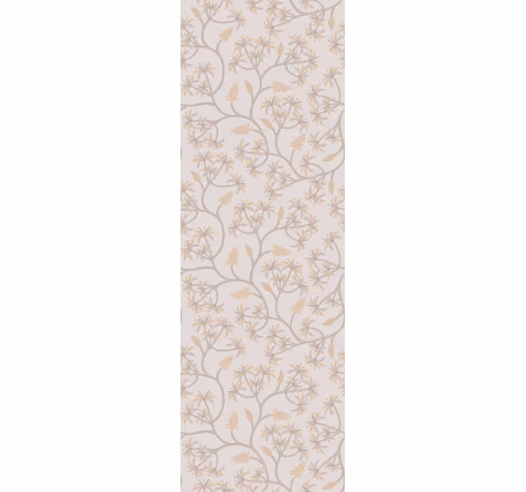 Graceful Botanical Elements floral wallpaper - TenStickers