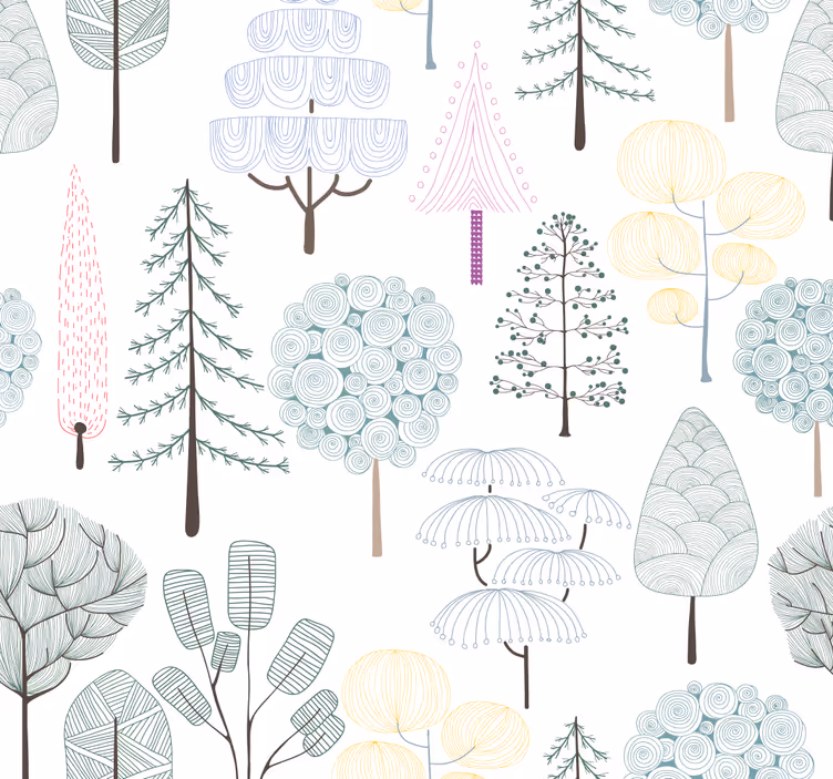 Botanical Illustrations nature wallpaper - TenStickers