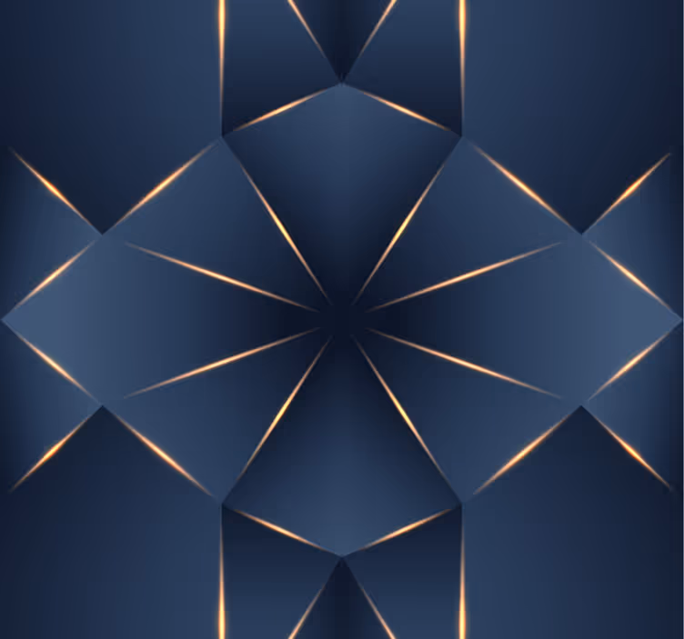 3D geometric figures  3D Wallpaper - TenStickers