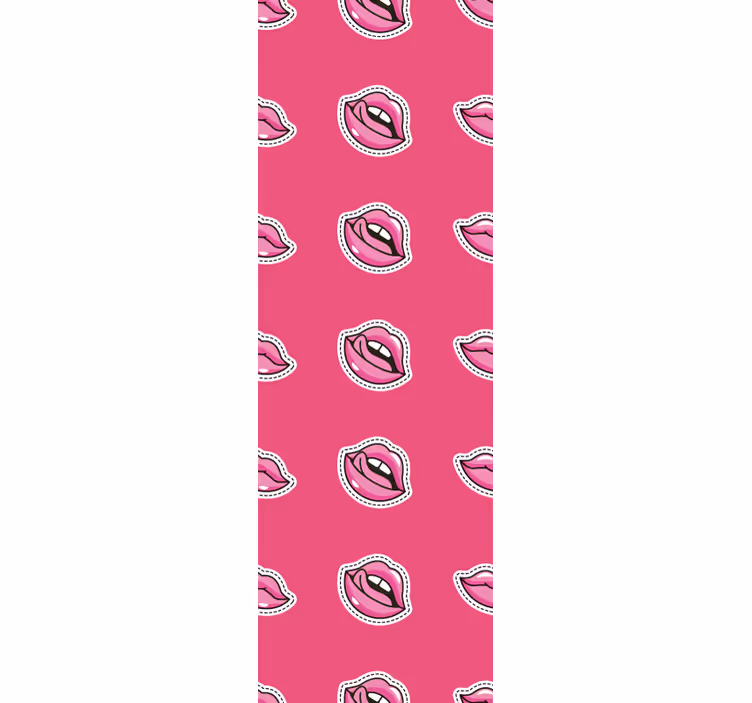 Lips Pattern Design art wallpaper - TenStickers