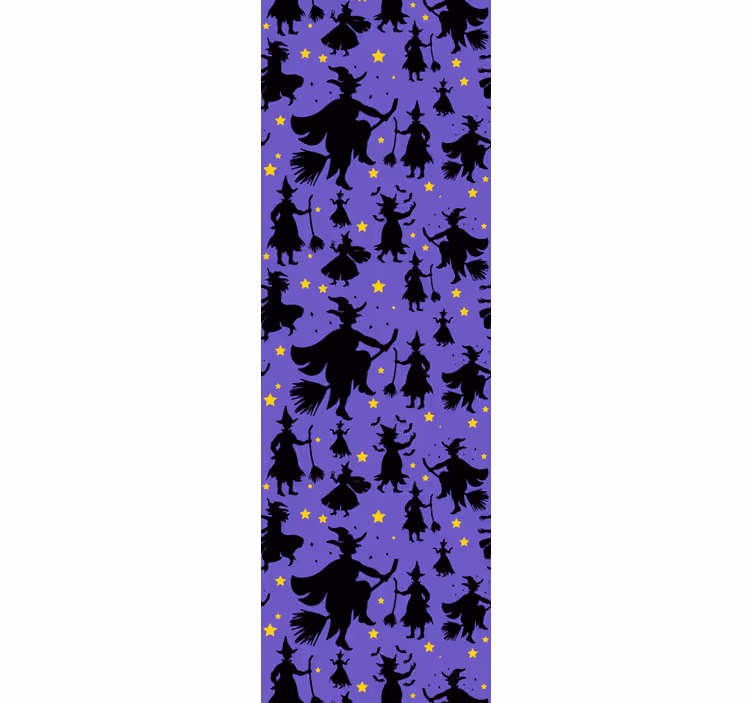 Witch Silhouettes halloween wallpaper - TenStickers