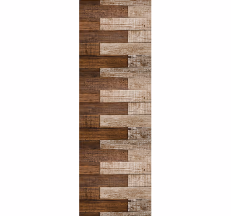 Herringbone Parquet wood effect wallpaper - TenStickers