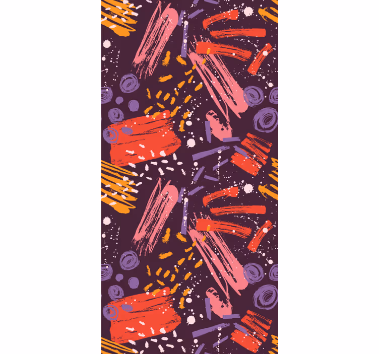 Expressive Brushstrokes abstract wallpaper - TenStickers