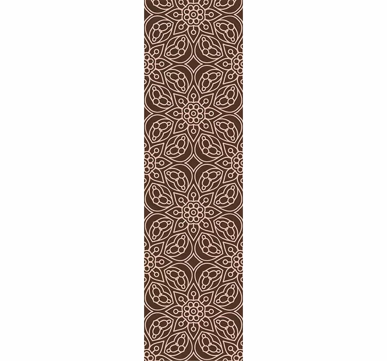 Floral wallpaper floral symmetry design - TenStickers