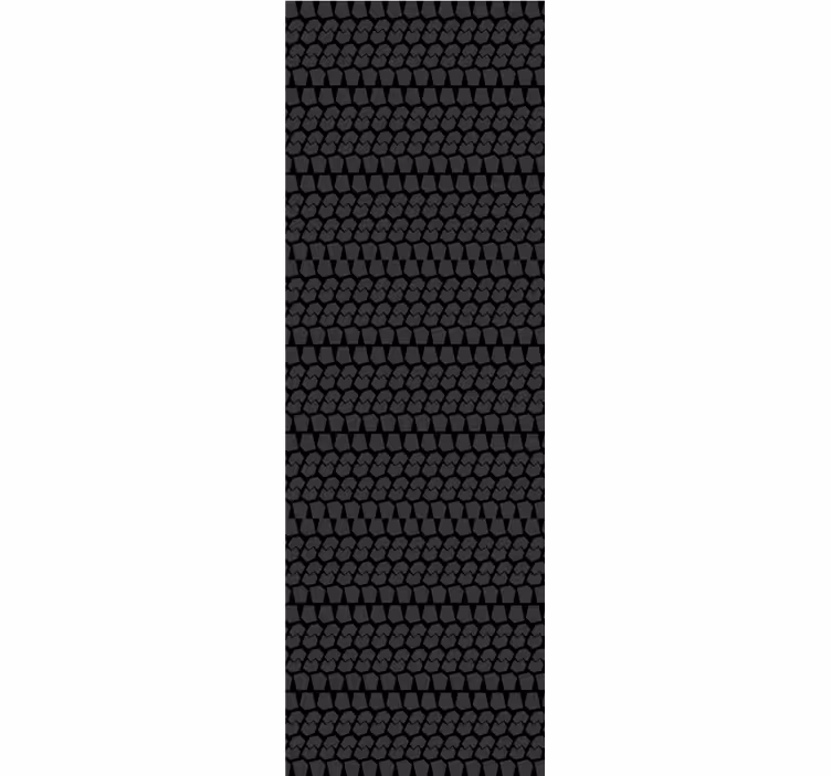 Geometric Scale Pattern master bedroom wallpaper - TenStickers