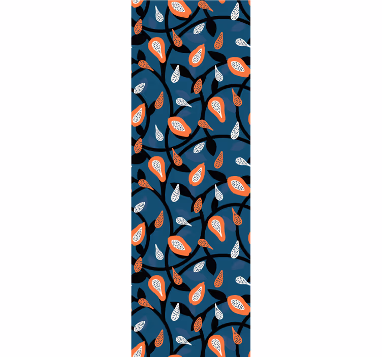 Papaya and plants  Modern Wallpaper - TenStickers