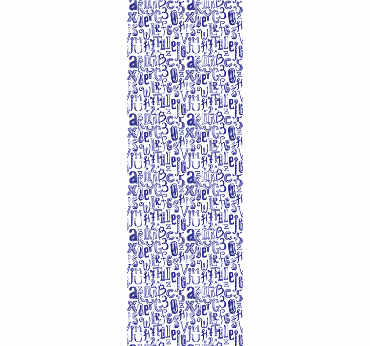 Alphabet Motif text wallpaper - TenStickers