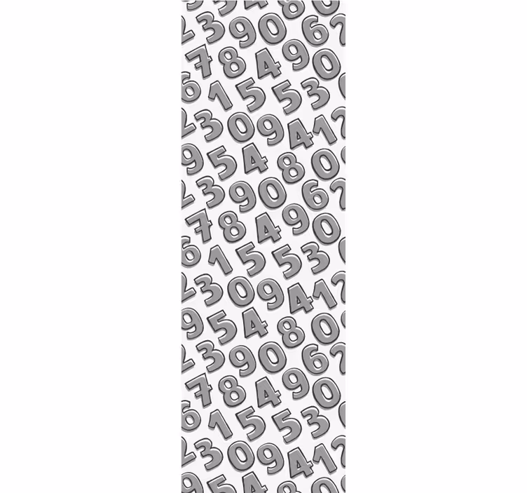 Number Arrangement text wallpaper - TenStickers