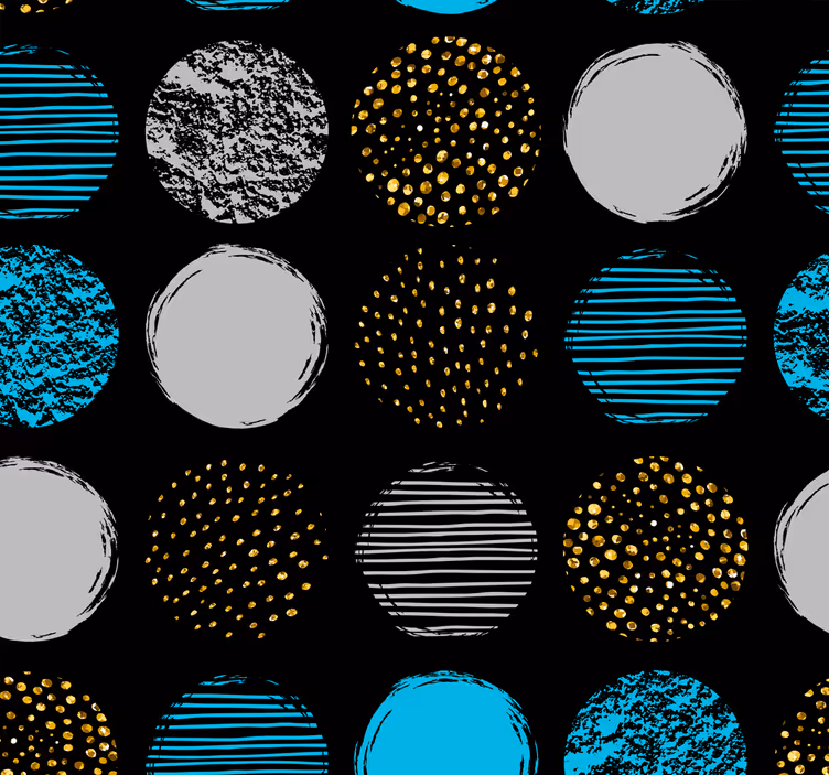 Geometric wallpaper geometric dot ensemble - TenStickers