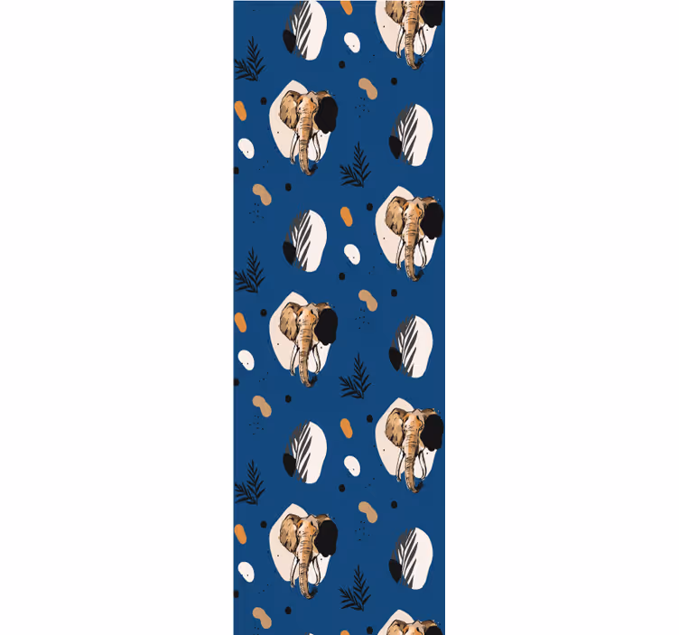 Safari Motif elephant wallpaper - TenStickers