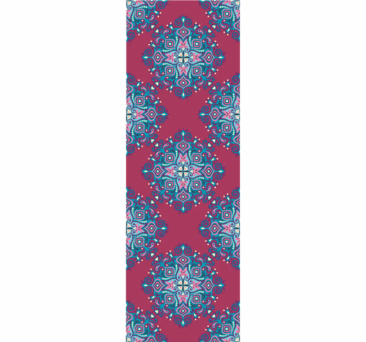 Indian traditional pattern Flowery Wallpaper - TenStickers