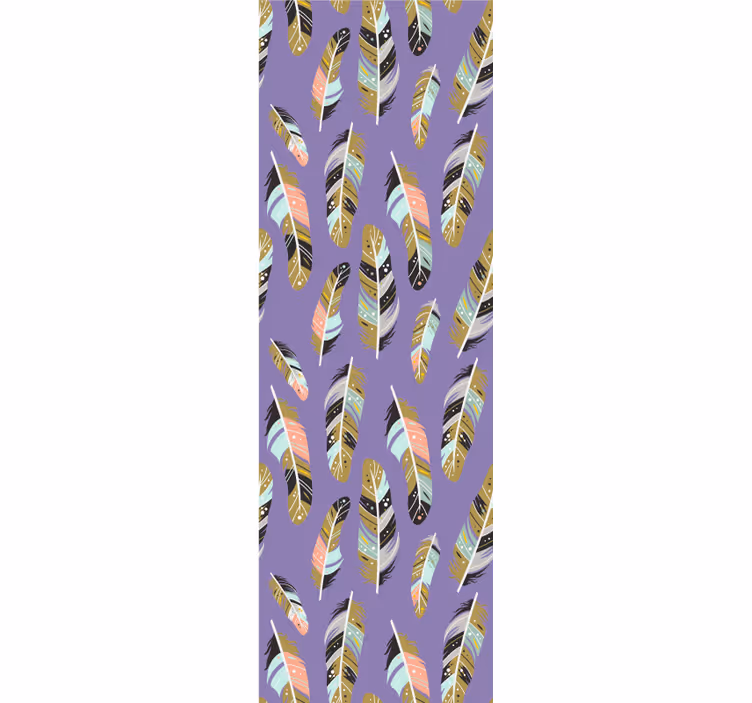 Teens wallpaper feathered patterns - TenStickers