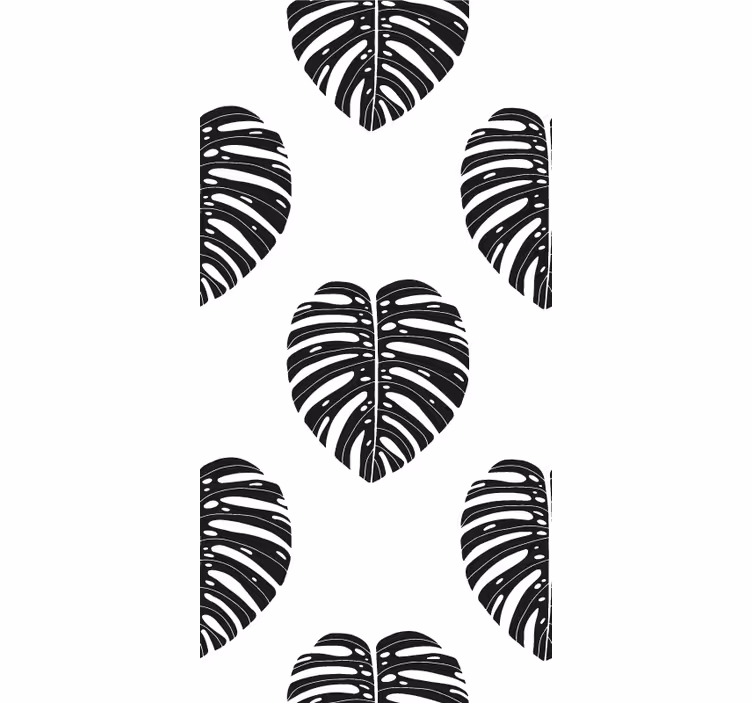 Leaf wallpaper monstera leaf design - TenStickers