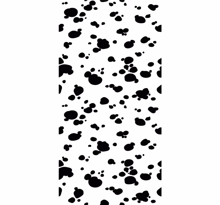 Paw Print Pattern dog wallpaper - TenStickers