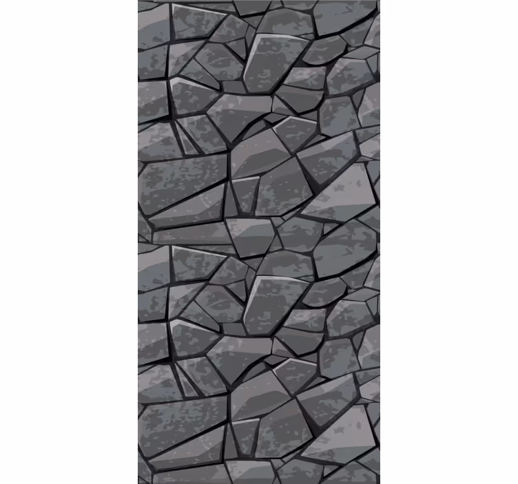 Stone wallpaper stone mosaic - TenStickers