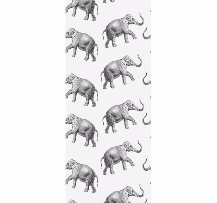 Elephant wallpaper elephant pattern - TenStickers