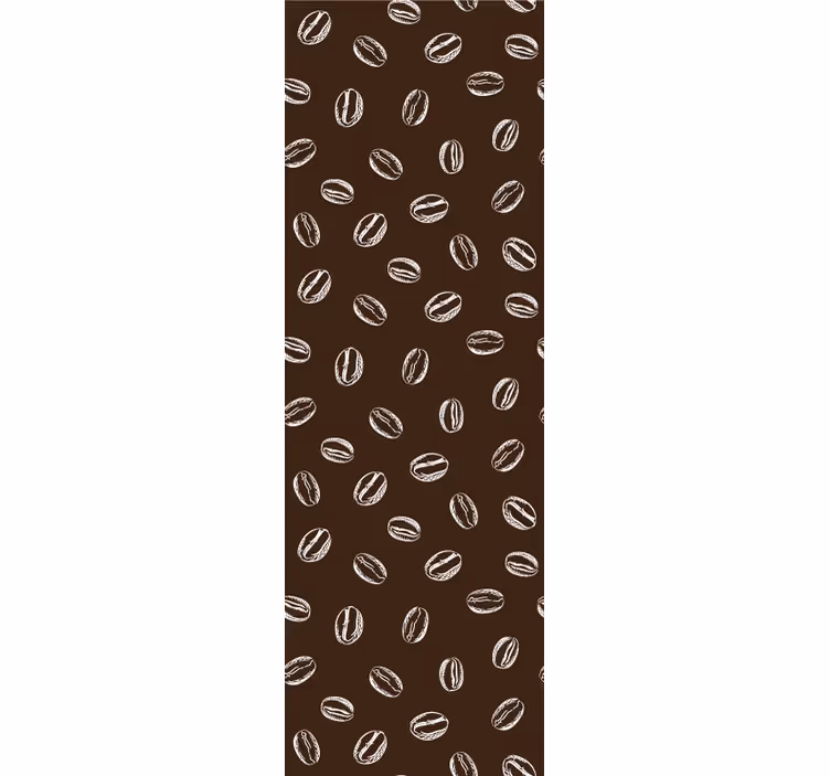 Coffee Bean Pattern home office wallpaper - TenStickers