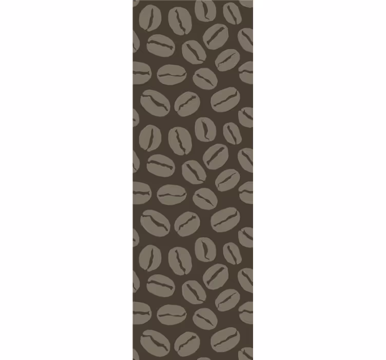 Coffee Bean Motif rectangle wallpaper - TenStickers