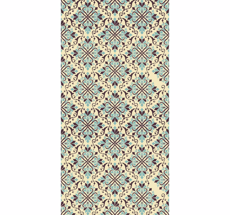 Tile wallpaper ornate tile design - TenStickers