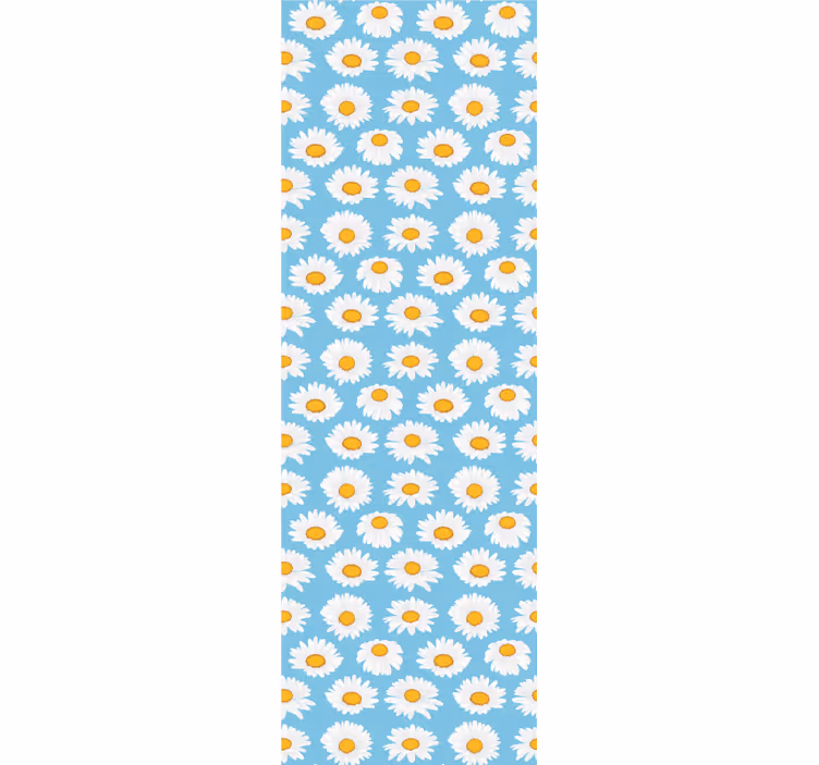 Daisy Patterned flower wallpaper - TenStickers