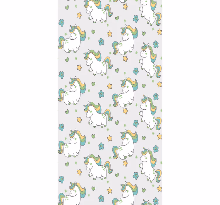 Unicorn Fantasy kids wallpaper - TenStickers