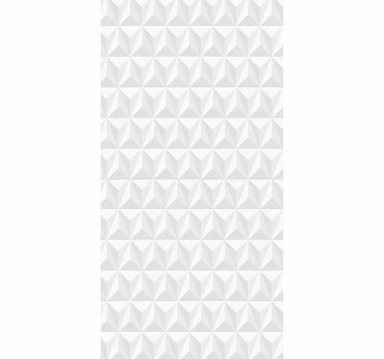 Geometric Wall White Wallpaper - TenStickers