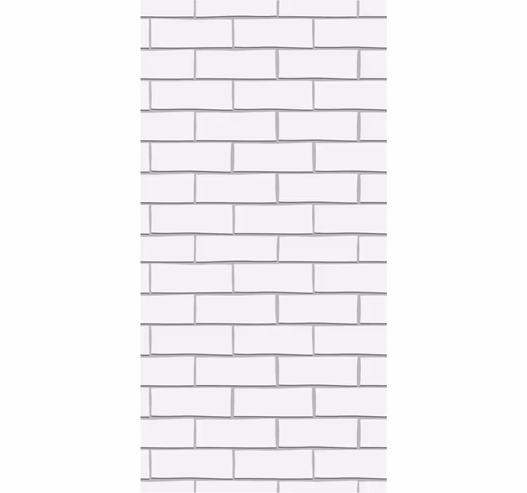 White thick bricks brick wallpaper - TenStickers