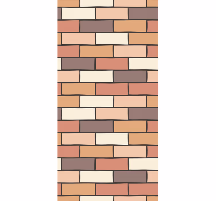 Brick wallpaper with brick pattern design - TenStickers