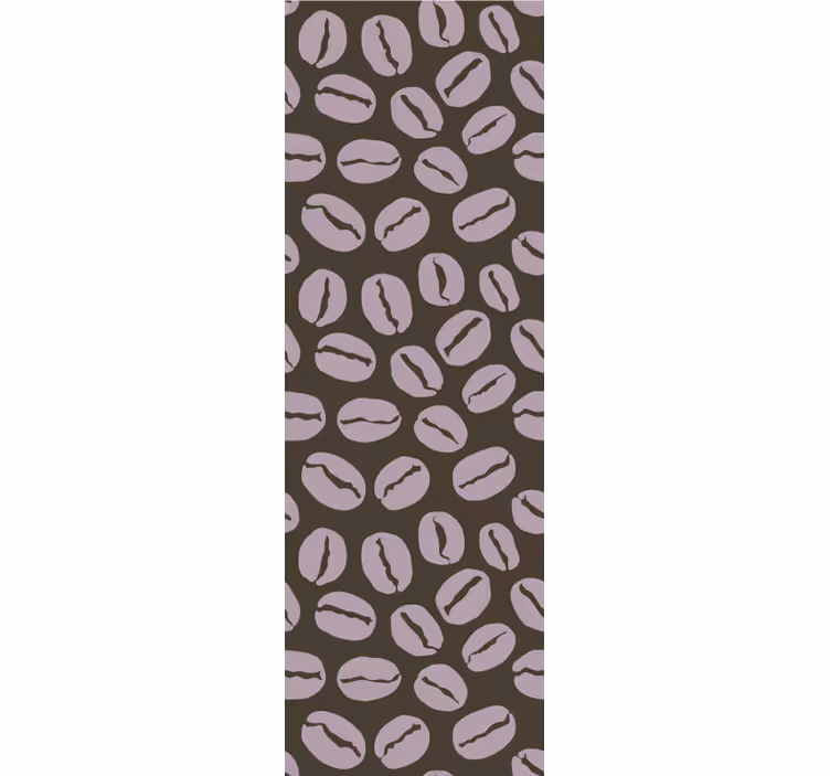 Coffee Beans Pattern kitchen wallpaper - TenStickers