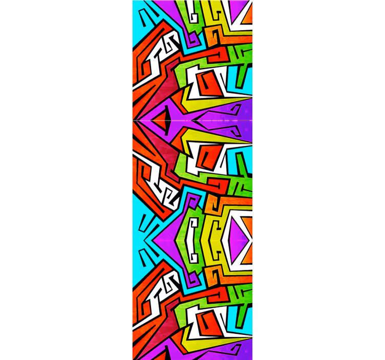 Teens wallpaper geometric vibrancy - TenStickers