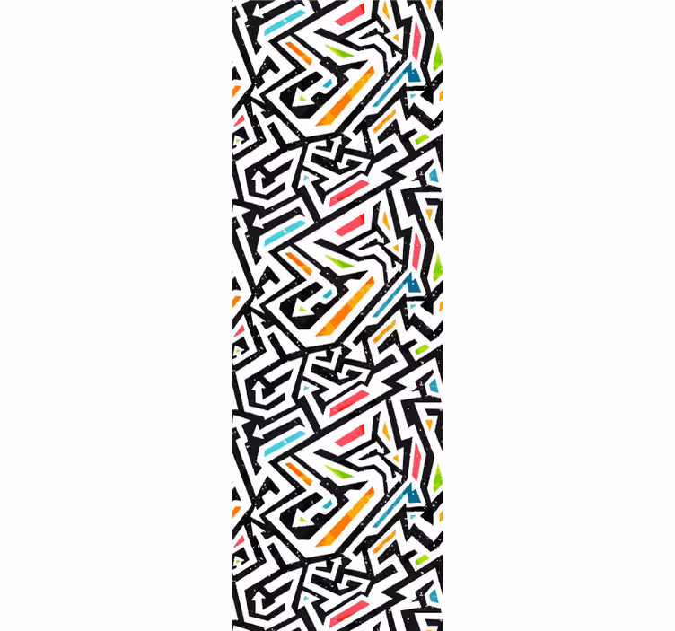 Teens wallpaper geometric chaos design - TenStickers