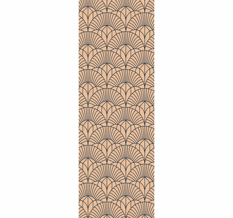 Geometric wallpaper geometric fan pattern - TenStickers