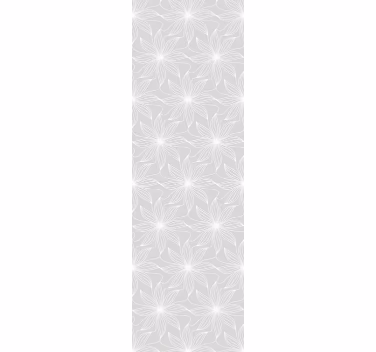 Floral Geometrics Grey Wallpaper - TenStickers