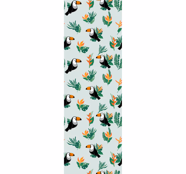 Tropical Toucans Design animal wallpaper - TenStickers