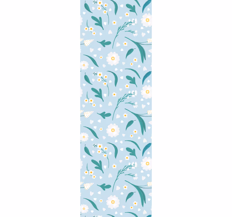 Daisy flowers falling Flower wallpaper - TenStickers