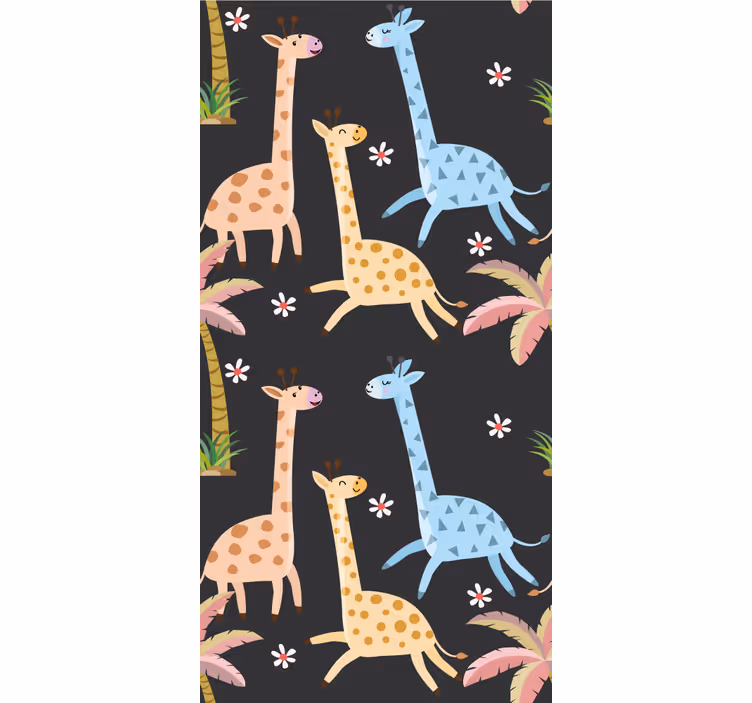 Safari Wildlife Setting animal wallpaper - TenStickers