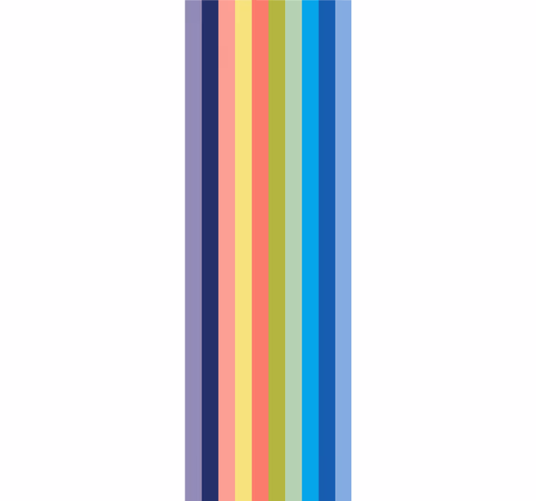 Vibrant Striped Pattern horizontal stripes wallpaper - TenStickers